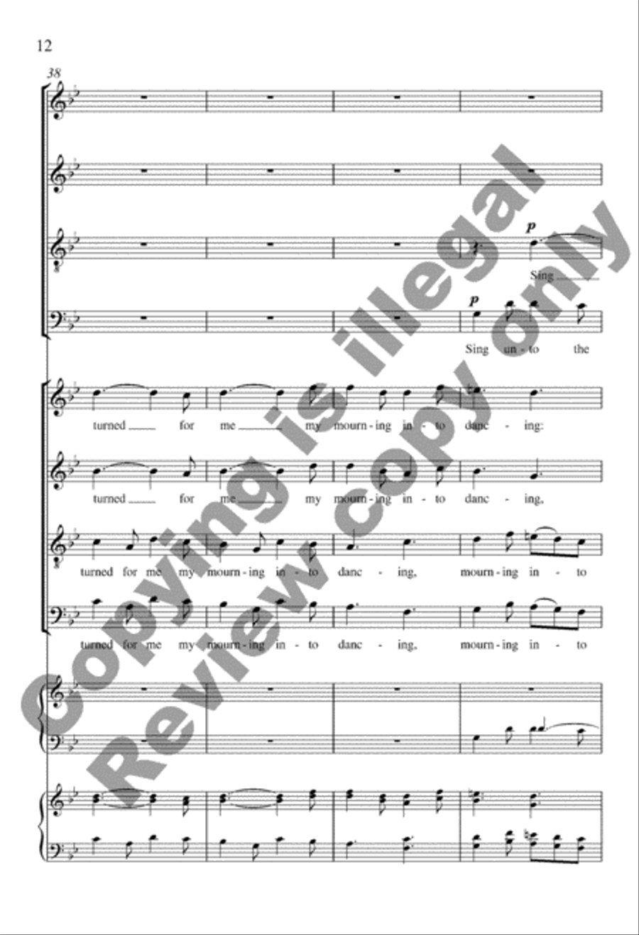 Mourning into Dancing from Suite Remembrance 4-Part scores gallery preview page 11