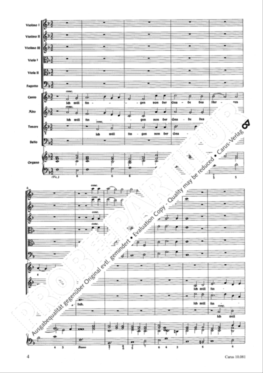 Ich will singen von der Gnade 4-Part scores gallery preview page 7