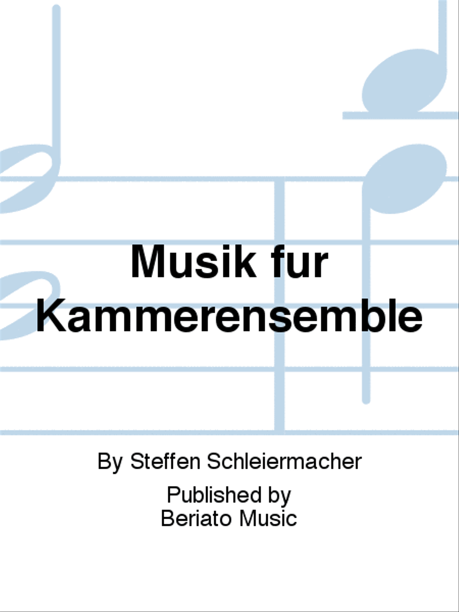 Musik fur Kammerensemble Score scores gallery preview page 1