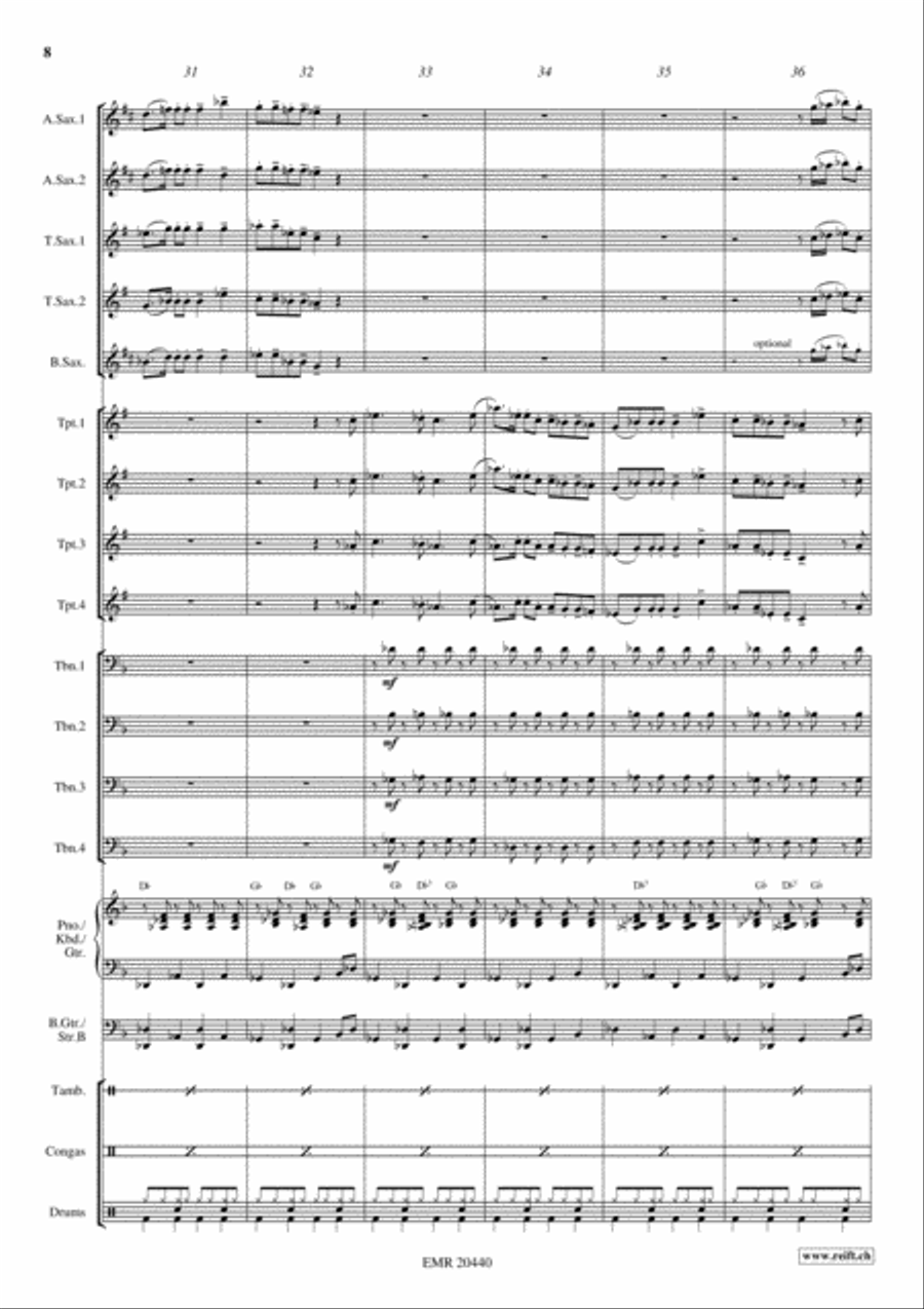 Folksongs From Germany Big Band scores gallery preview page 9
