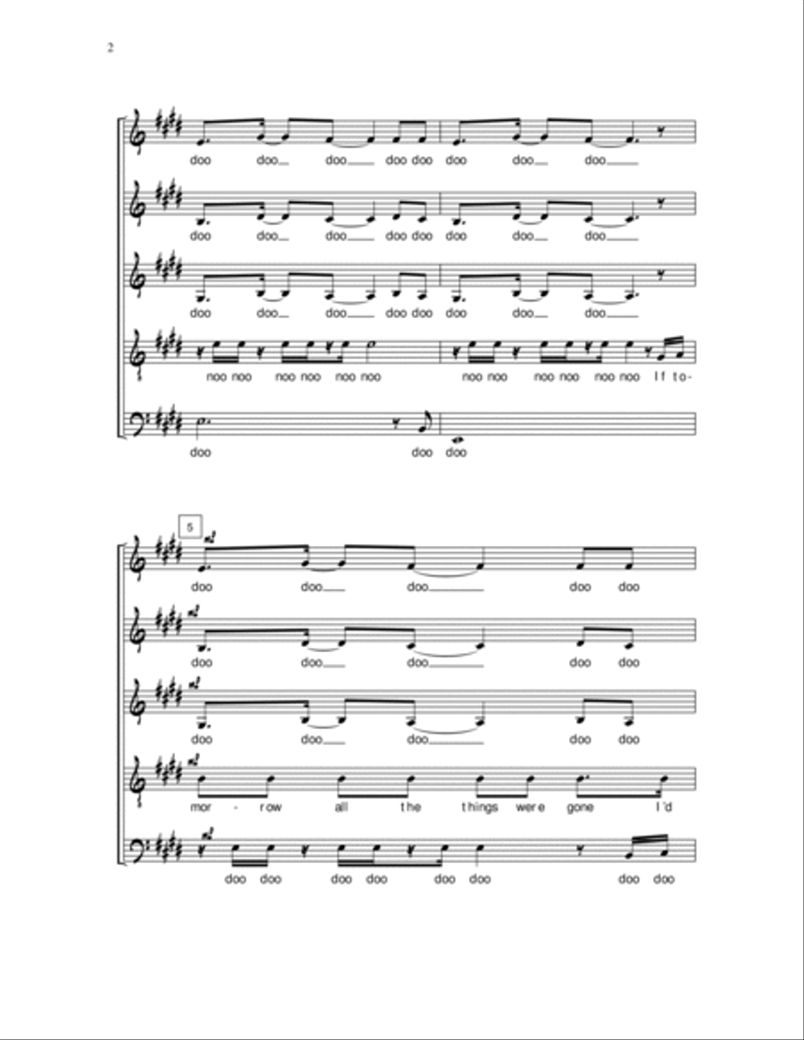 God Bless the U.S.A A Cappella scores gallery preview page 2