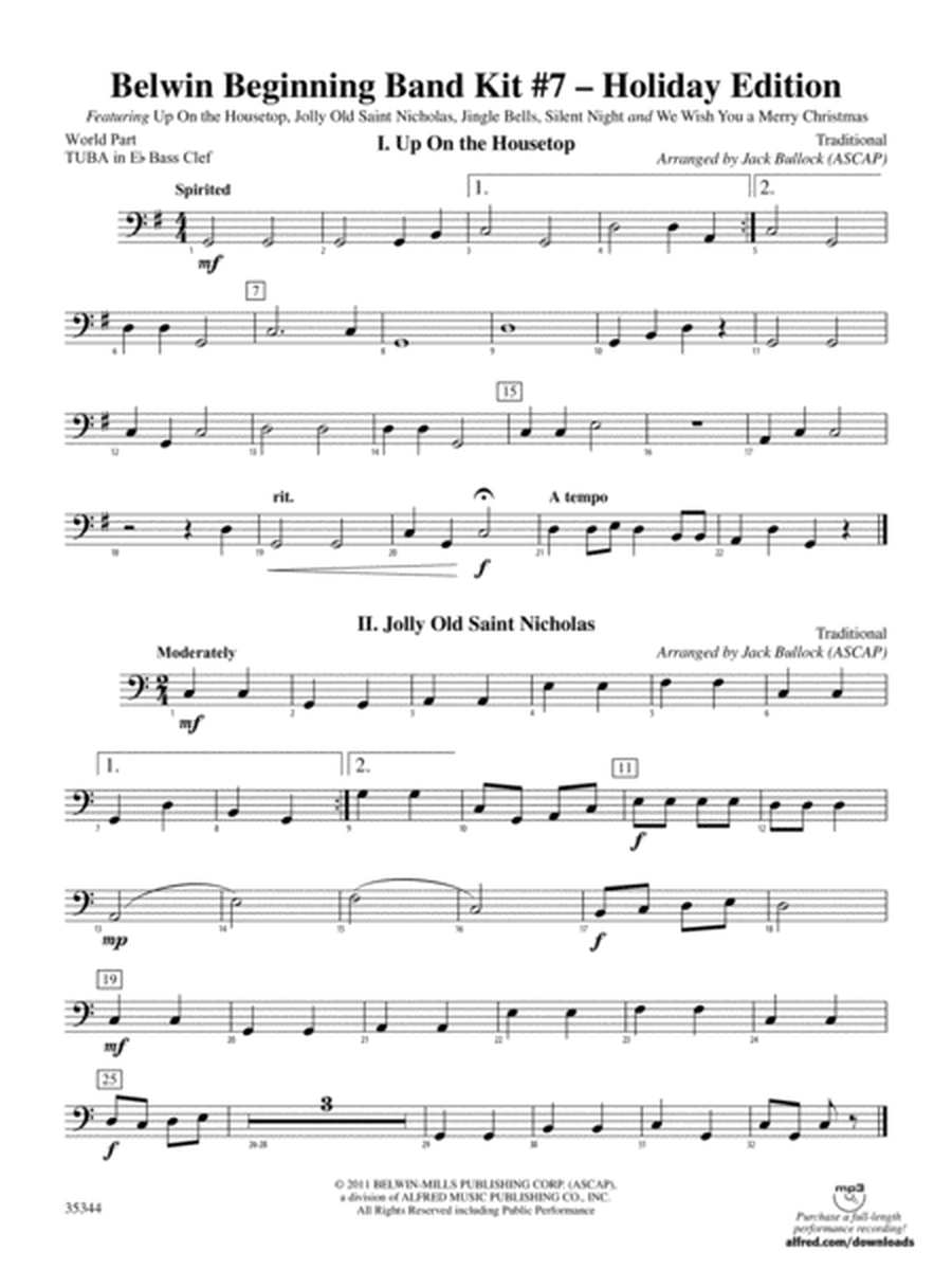 Belwin Beginning Band Kit #7: (wp) E-flat Tuba B.C.