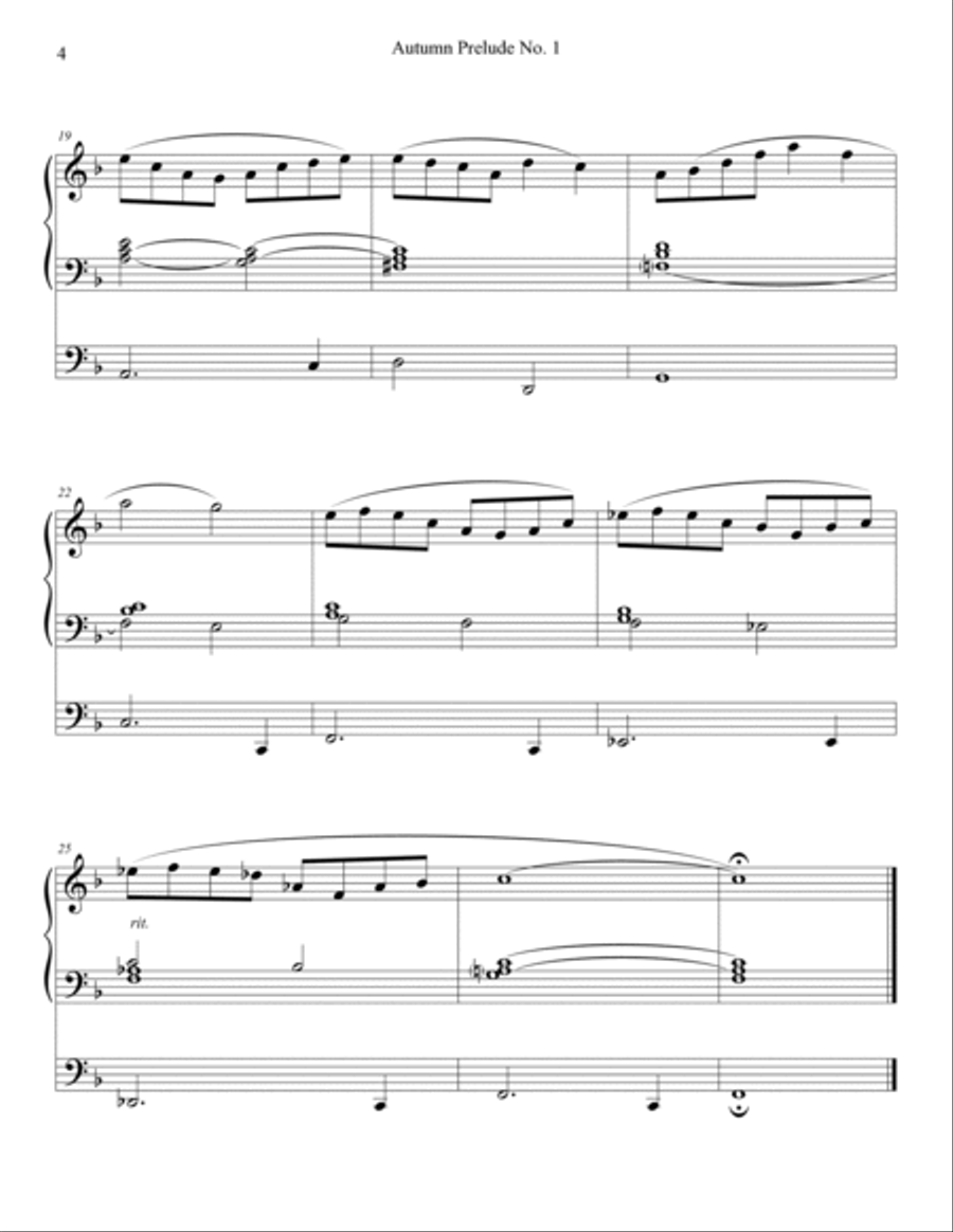 Autumn Preludes for Organ, Nos. 1-5 Organ Solo scores gallery preview page 4