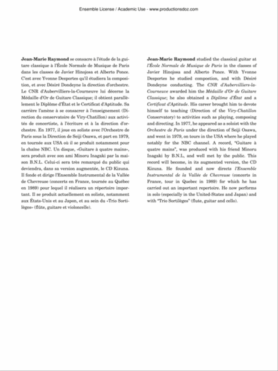 The White Castle Classical Guitar scores gallery preview page 2