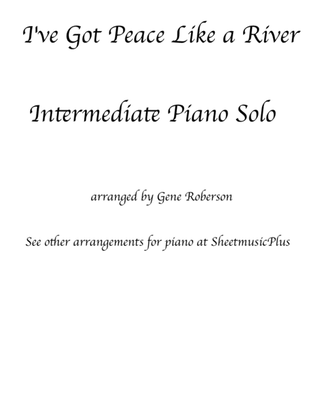 Book cover for I've Got Peace Like A River Int Piano Solo