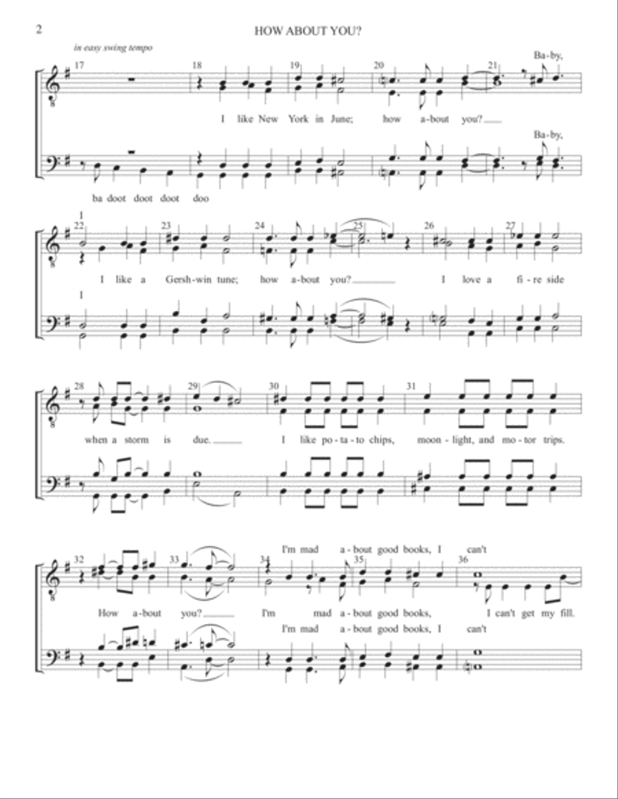 How About You? How About You? Small Ensemble scores gallery preview page 2
