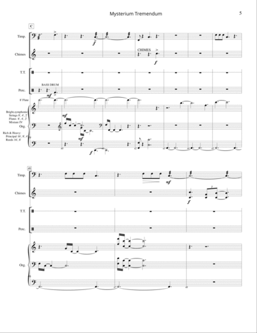 Mysterium Tremendum Small Ensemble scores gallery preview page 5