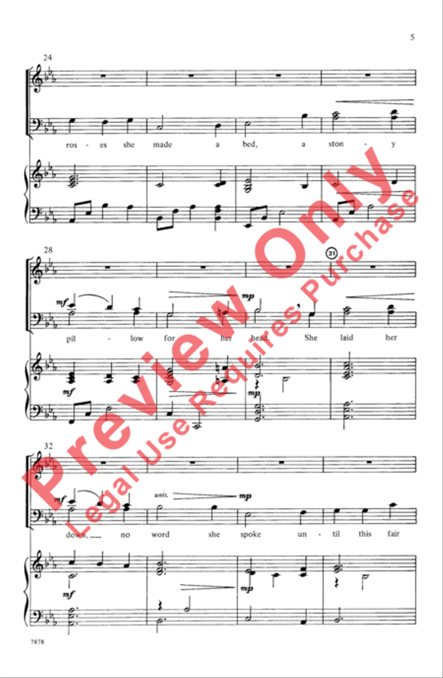 She's Like the Swallow 4-Part scores gallery preview page 4