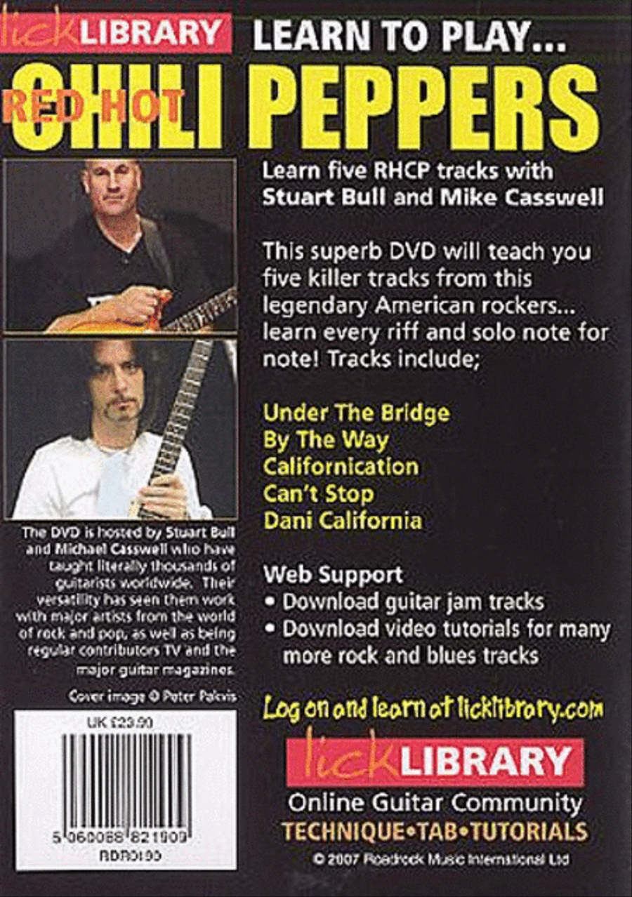 Learn To Play Red Hot Chili Peppers Guitar scores gallery preview page 2