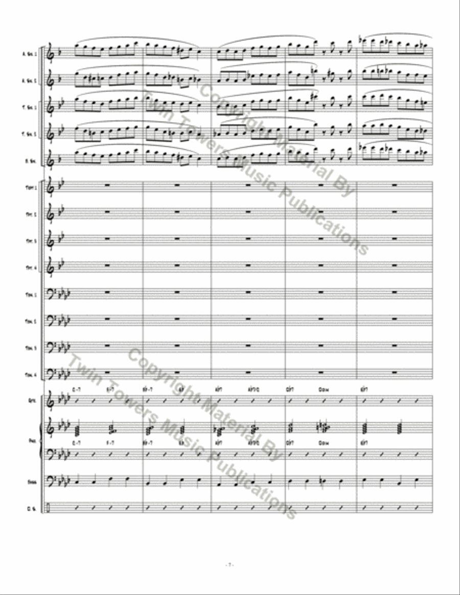 Don't Get Caught Don't Get Caught Jazz Ensemble scores gallery preview page 7