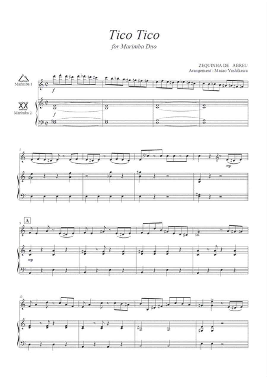 Tico Tico Percussion Ensemble scores gallery preview page 2
