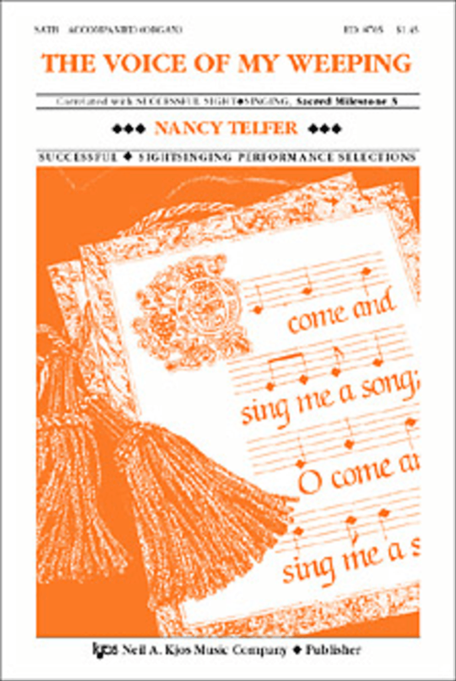 Voice of My Weeping Voice of My Weeping 4-Part scores gallery preview page 1
