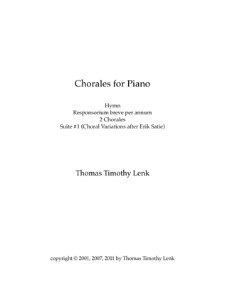 Chorales for Piano