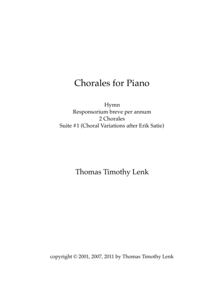 Chorales for Piano image number null