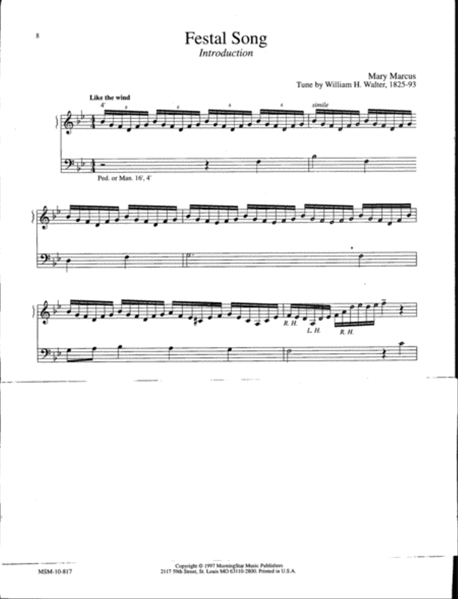 Ten Hymn Enhancements Organ scores gallery preview page 5
