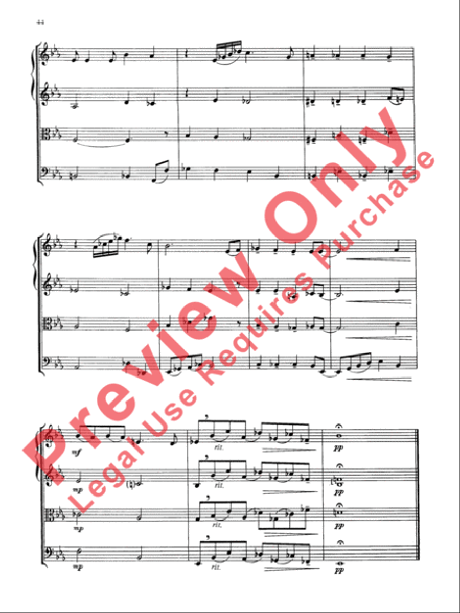Jazz Classics String Quartet scores gallery preview page 45