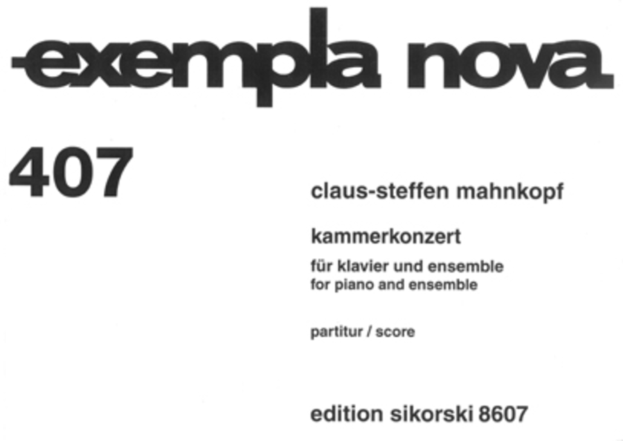 Kammerkonzert (Chamber Concerto)