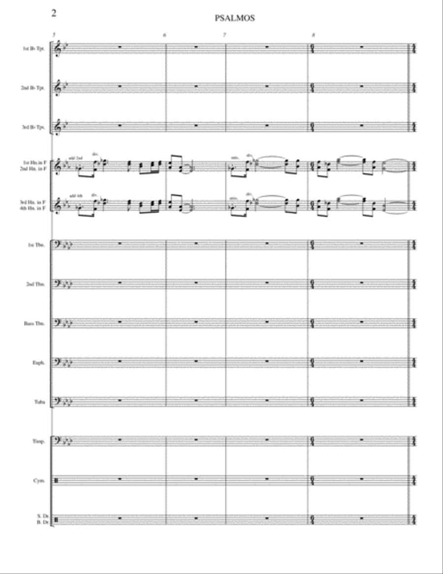 Psalmos Psalmos Brass Ensemble scores gallery preview page 3
