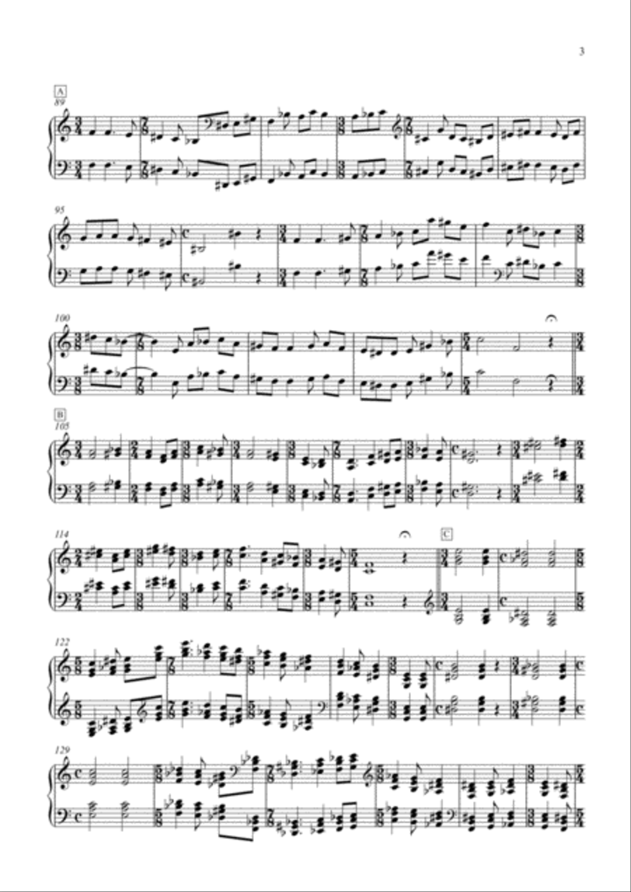 2 Modal Preludes, Op. 14 (2013) Organ Solo scores gallery preview page 3