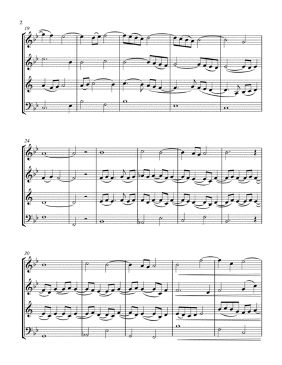 Madrigal for String Quartet (arranged for Wind Quartet) Choir scores gallery preview page 2