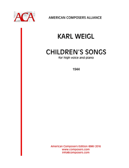 [WeiglK] Children's Songs