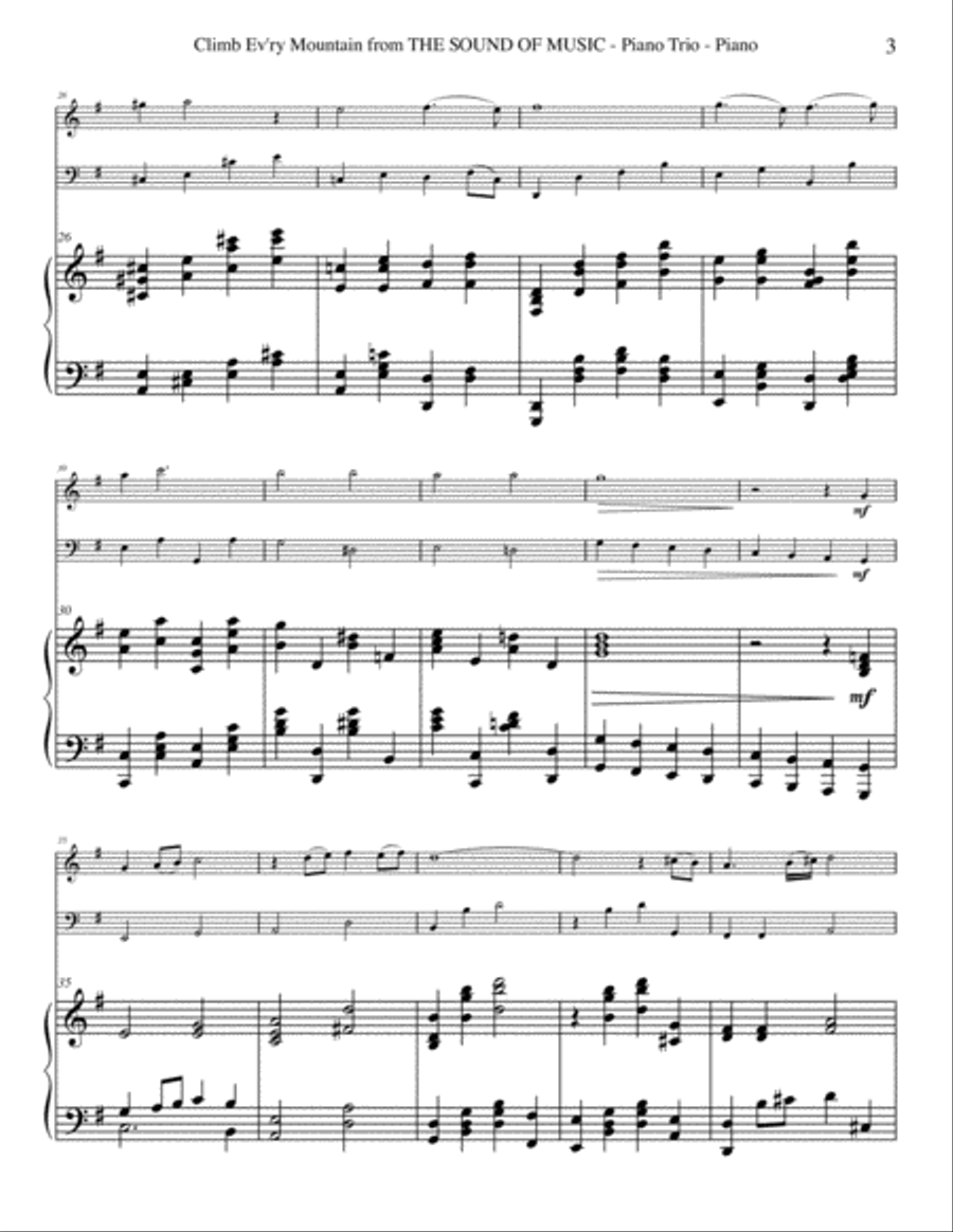 Climb Ev'ry Mountain Climb Ev'ry Mountain Piano Trio scores gallery preview page 3