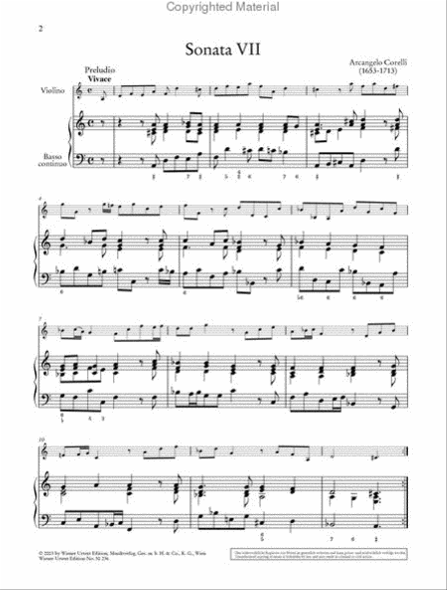 Violin Sonatas, Op. 5 - Volume 2 Violin scores gallery preview page 4