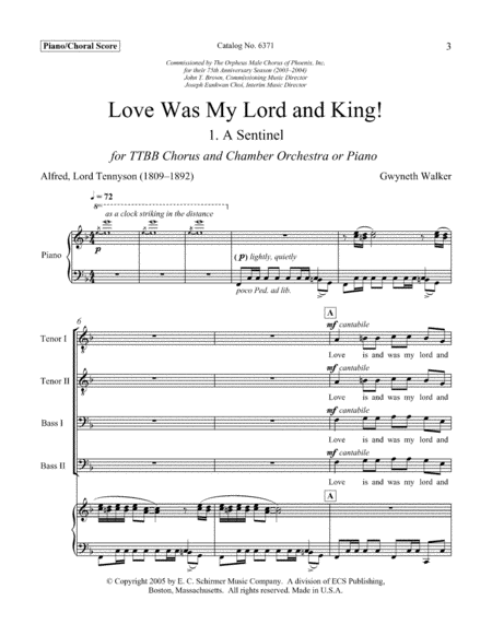 A Sentinel from Love Was My Lord and King! (Downloadable)