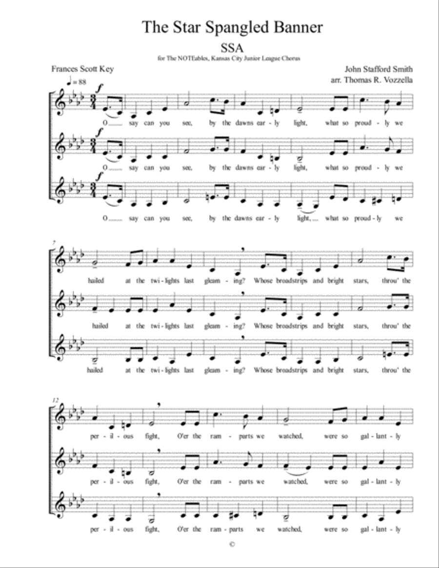 Star Spangled Banner (SSA) SSA scores gallery preview page 2