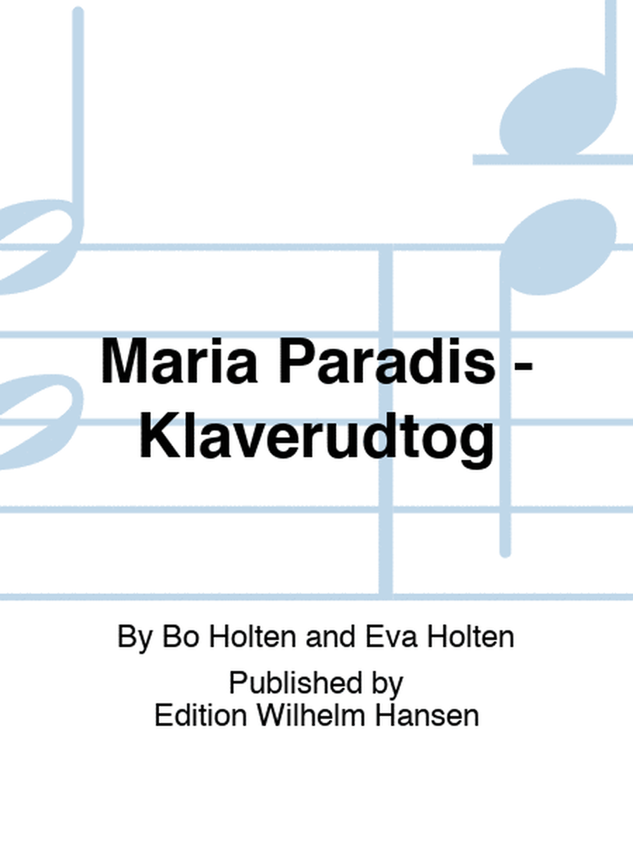 Maria Paradis - Klaverudtog