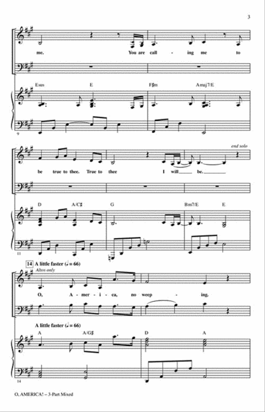 O, America! 3-Part scores gallery preview page 3