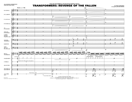 Transformers: Revenge Of The Fallen - Full Score