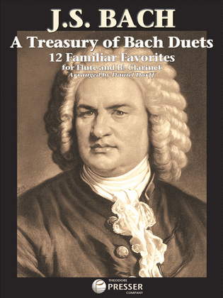 Book cover for A Treasury of Bach Duets