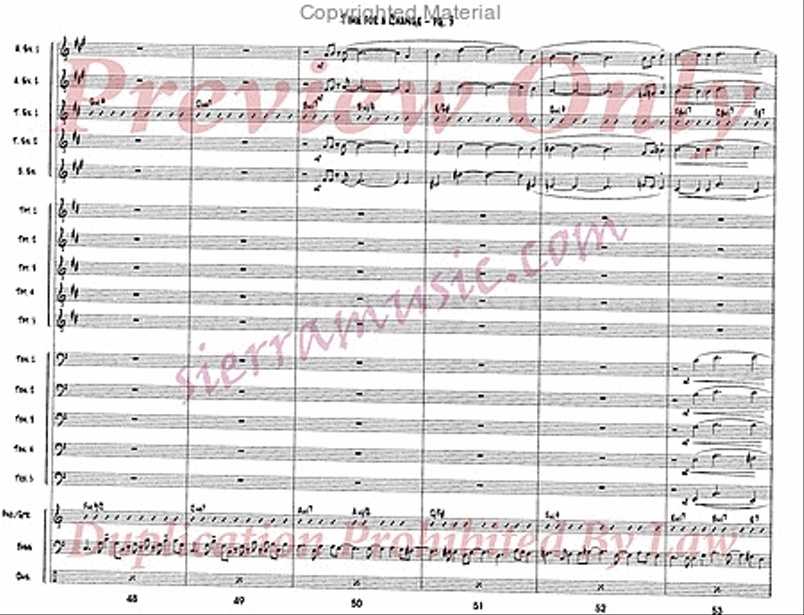 Time For A Change Time For A Change Jazz Ensemble scores gallery preview page 10