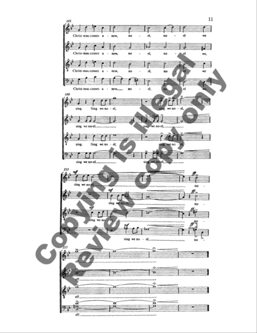 Christmas Comes Anew (Noel Nouvelet) 4-Part scores gallery preview page 7