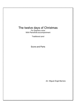 The twelve day of Christmas, For Soprano voice with Pianoforte accompaniment