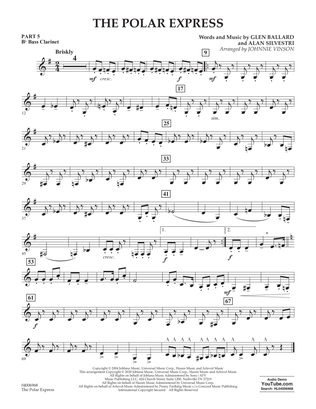 The Polar Express (arr. Johnnie Vinson) - Pt.5 - Bb Bass Clarinet