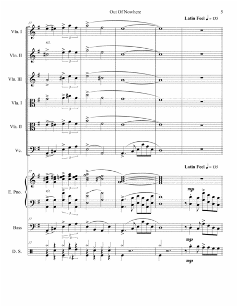 Out Of Nowhere Set of Parts scores gallery preview page 5