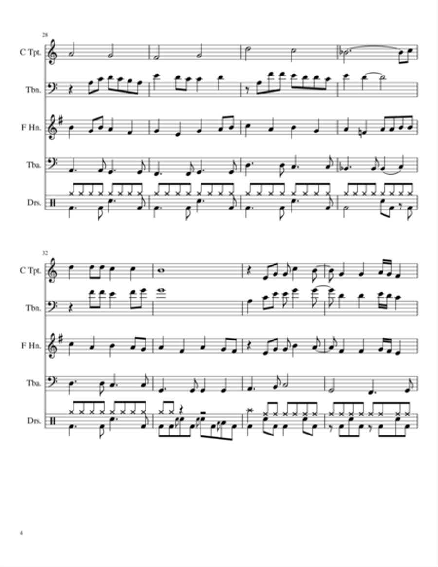 Carry On Wayward Son Carry On Wayward Son Small Ensemble scores gallery preview page 4