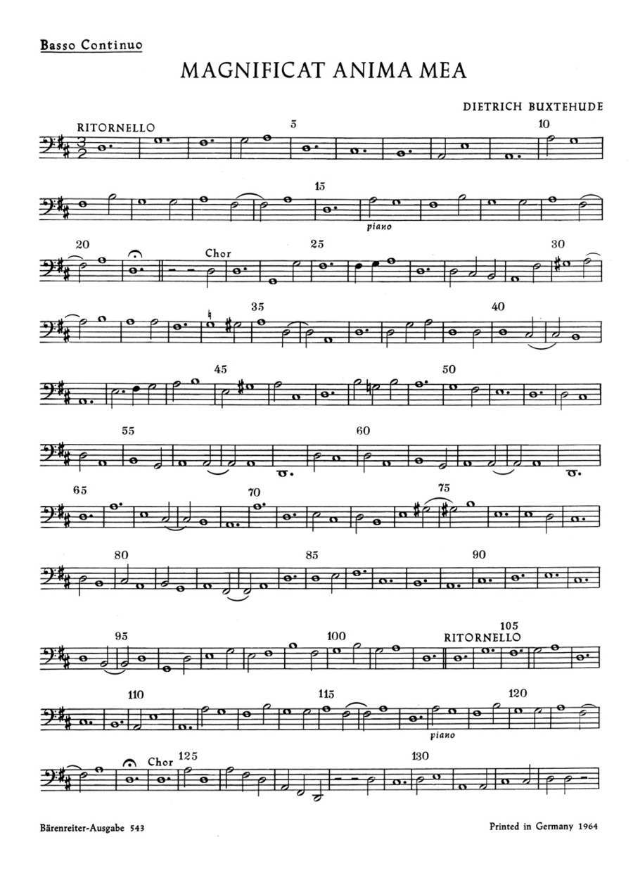 Magnificat anima mea BuxWV-Anh 1 Cello Solo scores gallery preview page 1