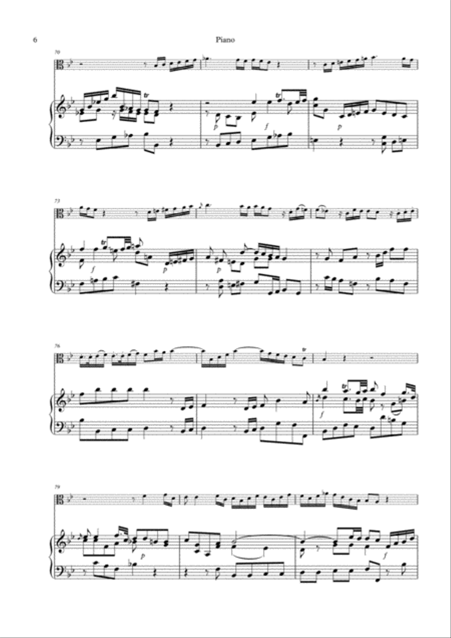 (Alto) Trombone Concerto in B♭ - with piano reduction! Piano Accompaniment scores gallery preview page 6