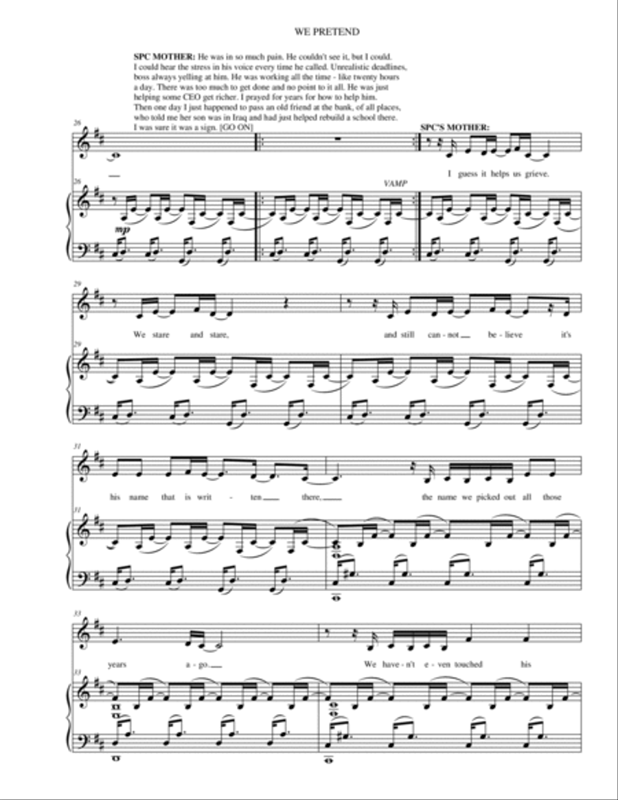 We Pretend Voice scores gallery preview page 4