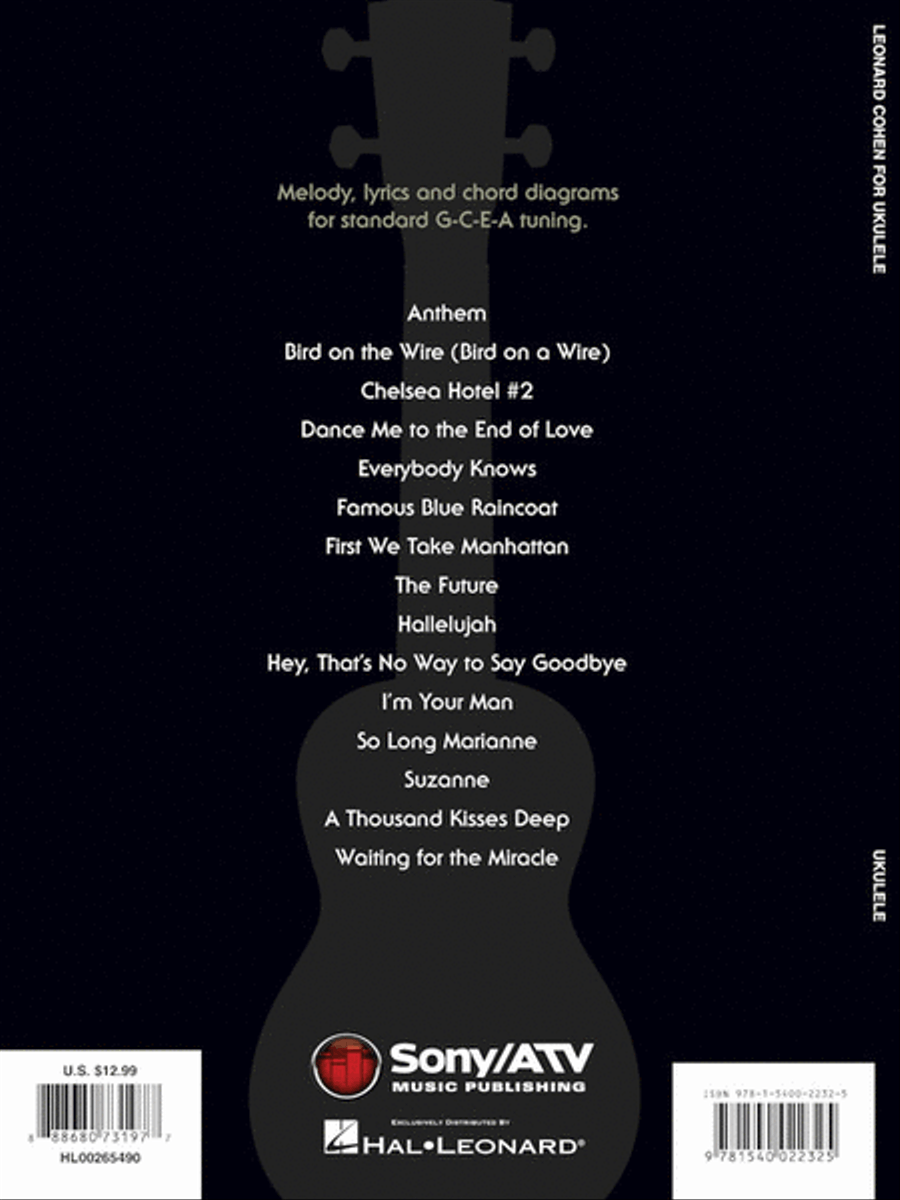 Leonard Cohen for Ukulele Ukulele scores gallery preview page 6