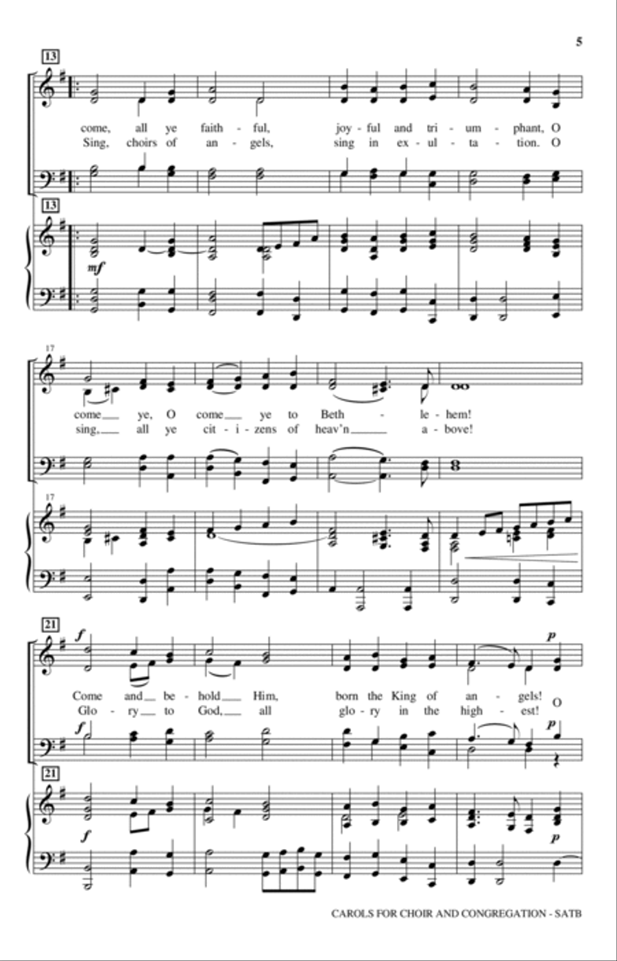 Carols For Choir And Congregation (Collection) 4-Part scores gallery preview page 2