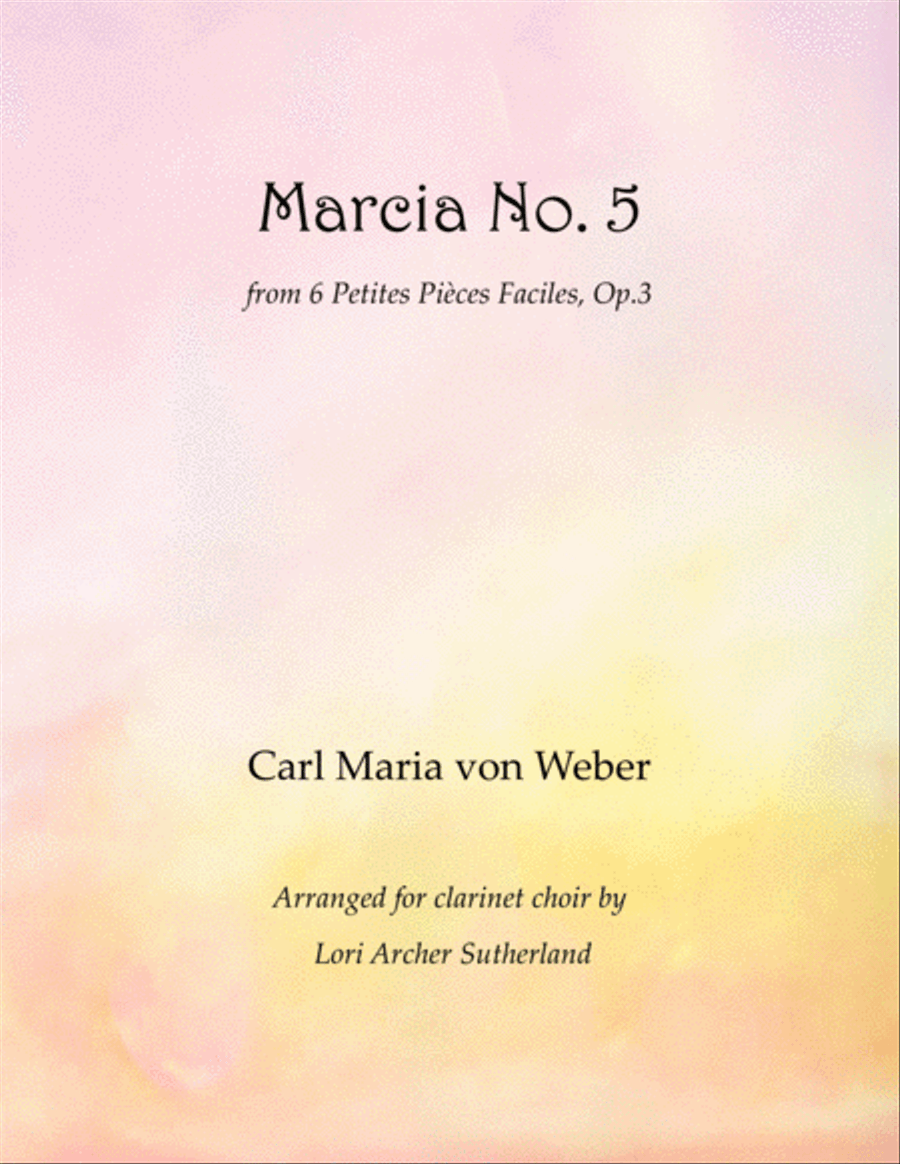 Marcia No. 5 (Op. 3) Clarinet Choir scores gallery preview page 1