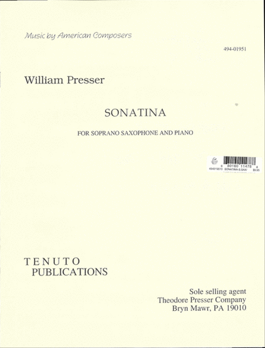 Book cover for Sonatina