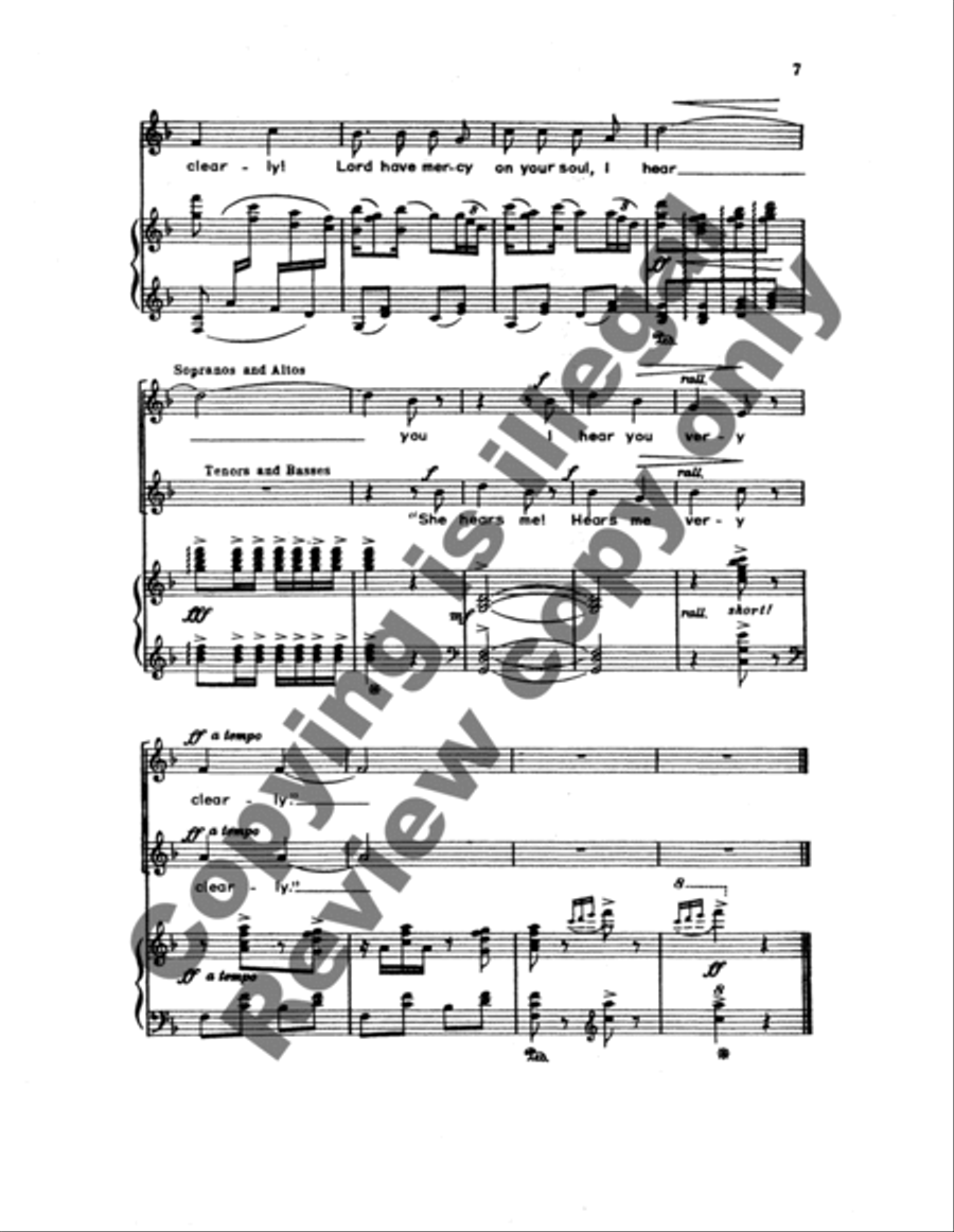 The Deaf Old Woman 4-Part scores gallery preview page 8