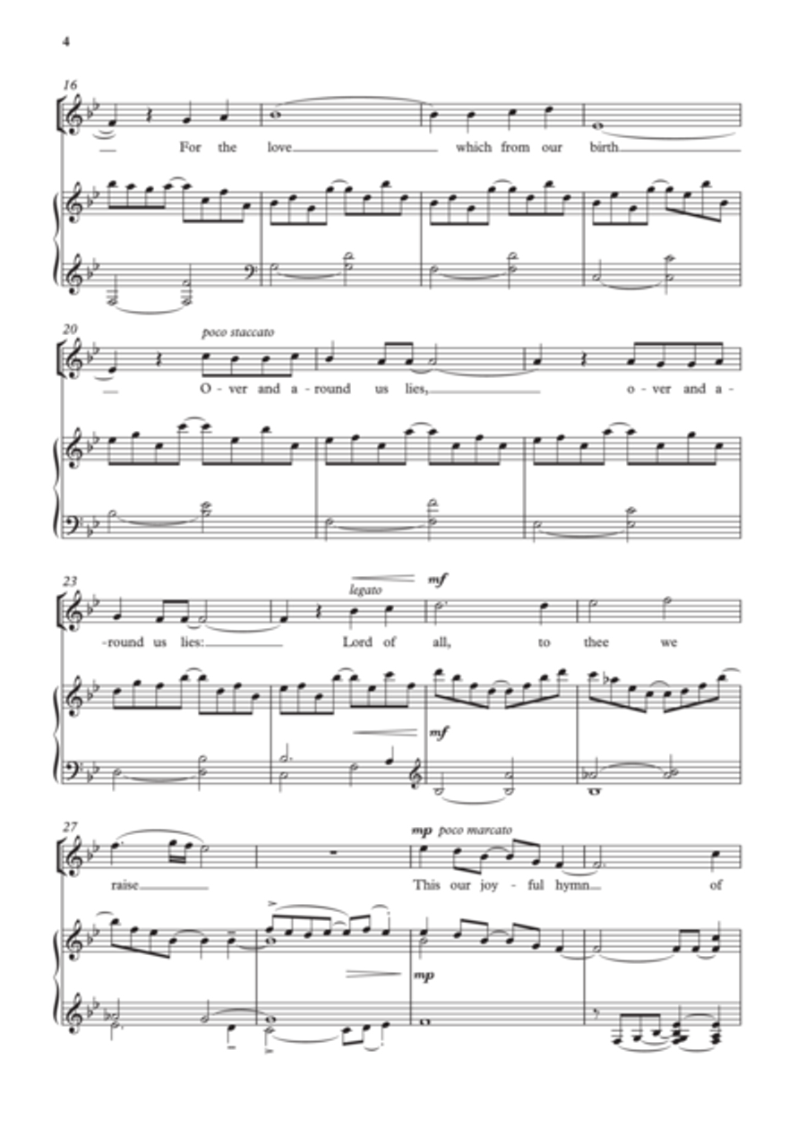 For the beauty of the earth 4-Part scores gallery preview page 3