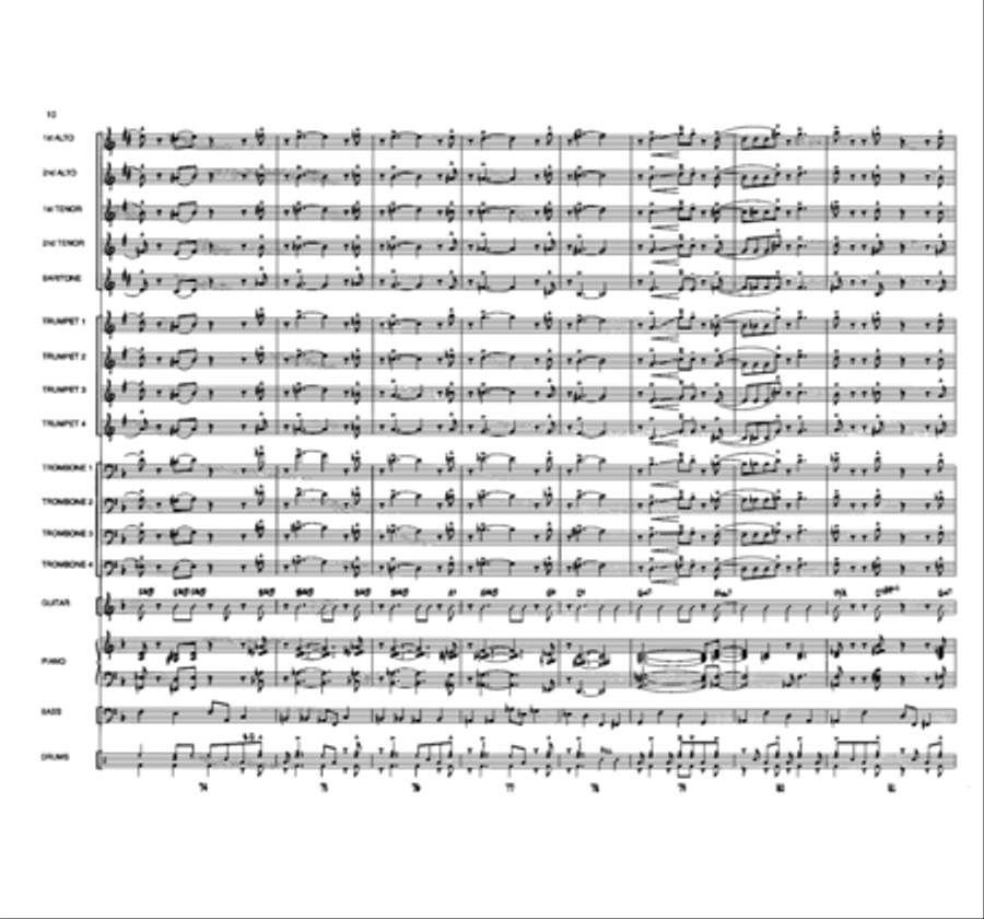 It Might As Well Be Swing Jazz Ensemble scores gallery preview page 11