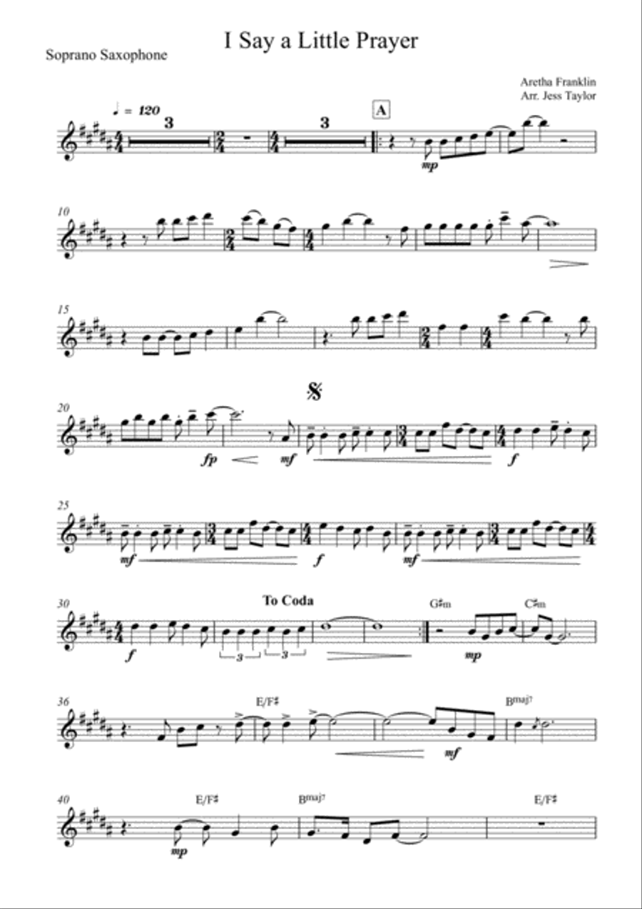 I Say A Little Prayer I Say A Little Prayer Woodwind Quartet scores gallery preview page 6